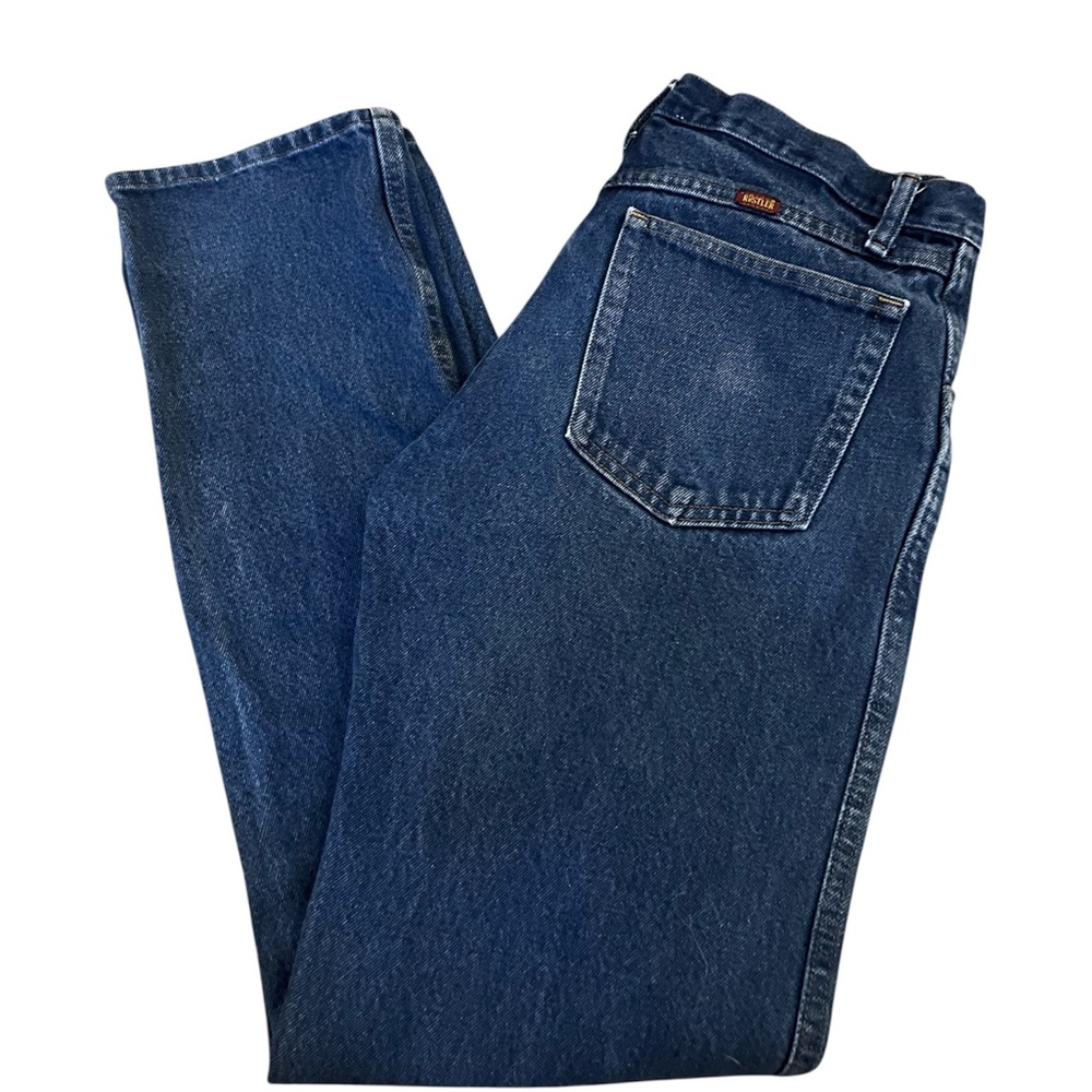 32x34 Wrangler Rustlers Classic Blue Denim Jeans